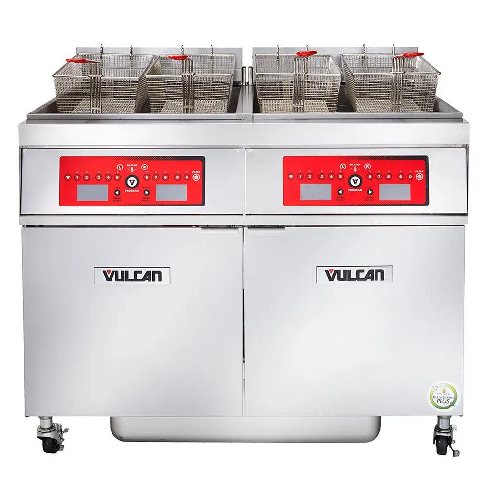 Vulcan 4ER50DF Electric Fryer - (4) 50 lb Vats, Floor Model, 208V 3PH