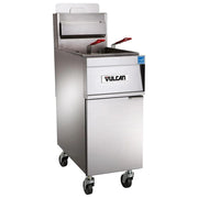 Vulcan 4TR45CF PowerFry3 Gas Fryer - (4) 50 lb Vats, Floor Model, Natural Gas