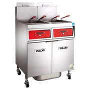 Vulcan 4VK85AF PowerFry5 Gas Fryer - (4) 90 lb Vats, Floor Model, Liquid Propane