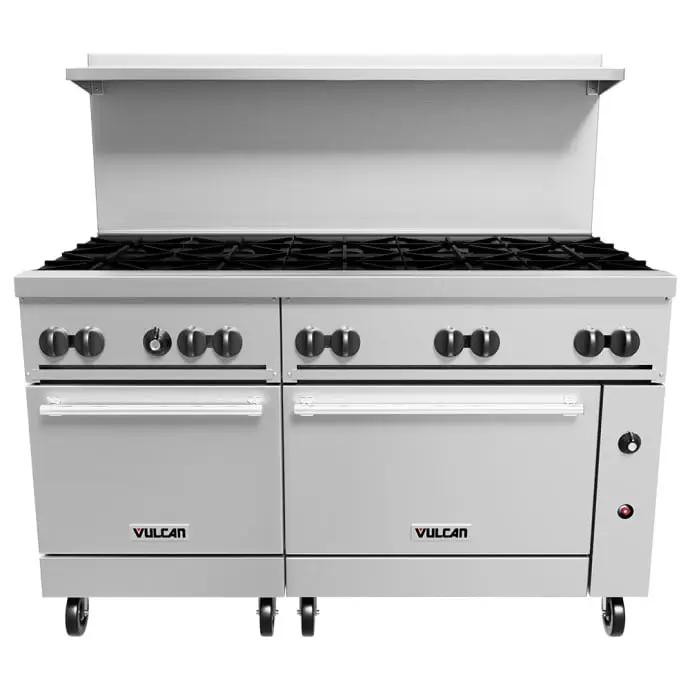 Vulcan 60SS-10B Endurance 60" 10 Burner Gas Range with (2) Standard Ovens, Liquid Propane - view 2