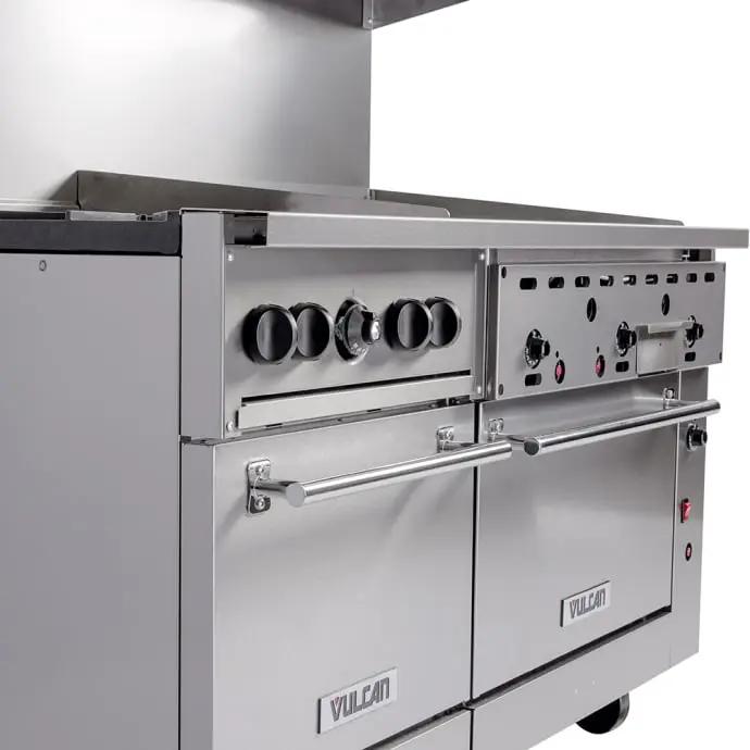 Vulcan 60SS-4B36G Endurance 60" 4 Burner Gas Range with Griddle & (2) Standard Ovens, Natural Gas - view 4