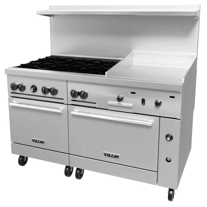 Vulcan 60SS-6B24G Endurance 60" 6 Burner Gas Range with Griddle & (2) Standard Ovens, Liquid Propane - view 3