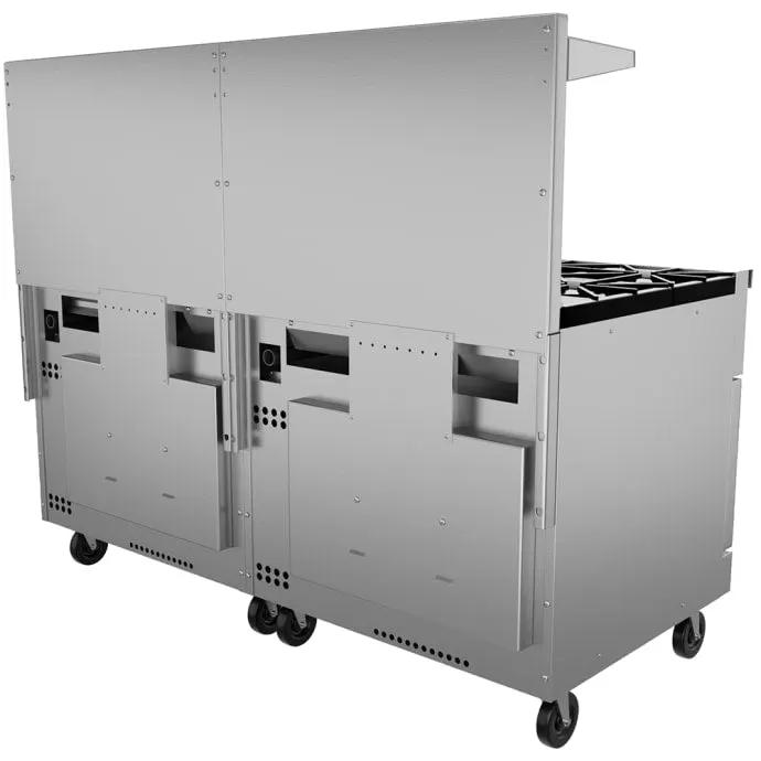 Vulcan 72SC-8B24G Endurance 72" 8 Burner Gas Range with Griddle & Standard Oven & Convection Oven, Natural Gas - view 6