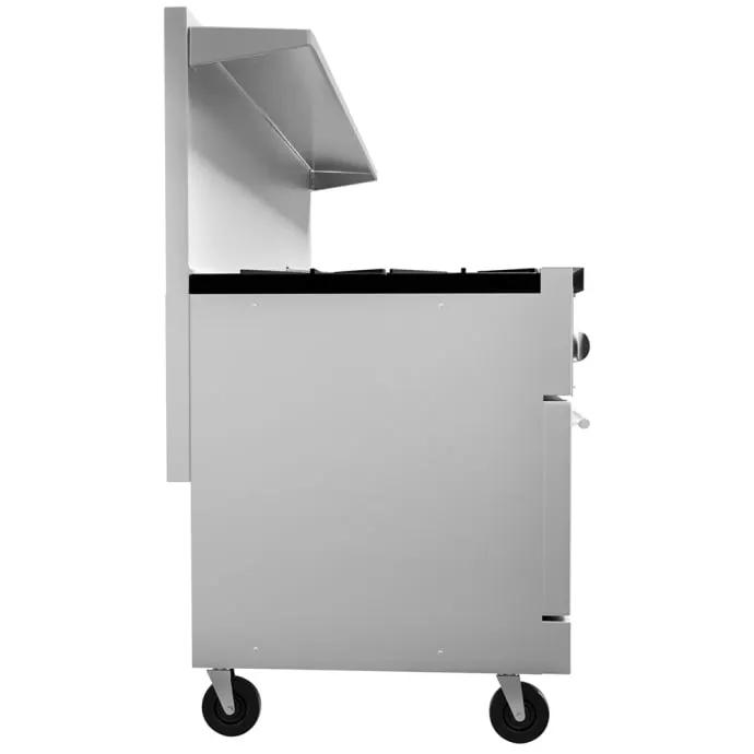 Vulcan 72SC-8B24G Endurance 72" 8 Burner Gas Range with Griddle & Standard Oven & Convection Oven, Natural Gas - view 4