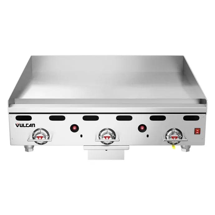 Vulcan 936RX 36" Heavy Duty Gas Griddle - Thermostatic, 1" Steel Plate, Natural Gas - view 2