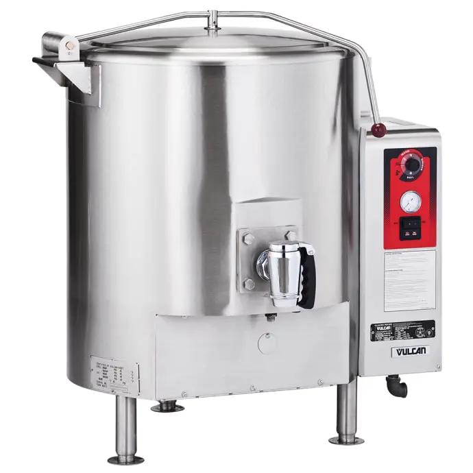Vulcan GL80E 80 Gallon Steam Kettle - Stationary, Full Jacket, Natural Gas - view 2