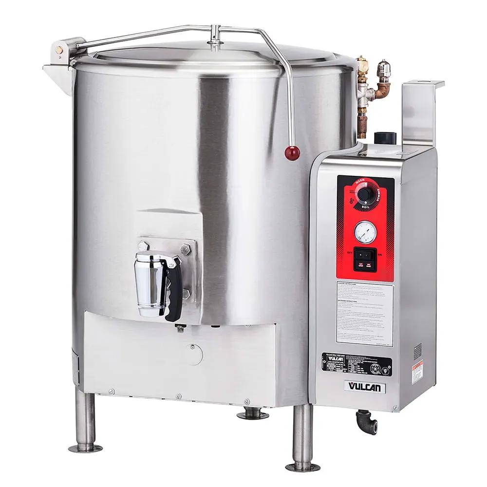 Vulcan GS60E 60 Gallon Steam Kettle - Stationary, Full Jacket, Liquid Propane