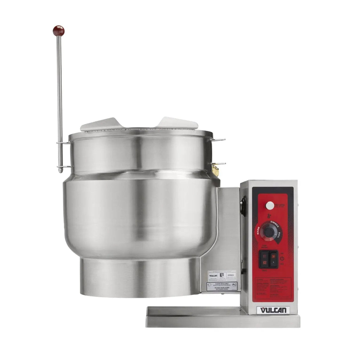 Vulcan K12ETT 12 Gallon Steam Kettle - Manual Tilt, 2/3 Jacket, 208V 3PH