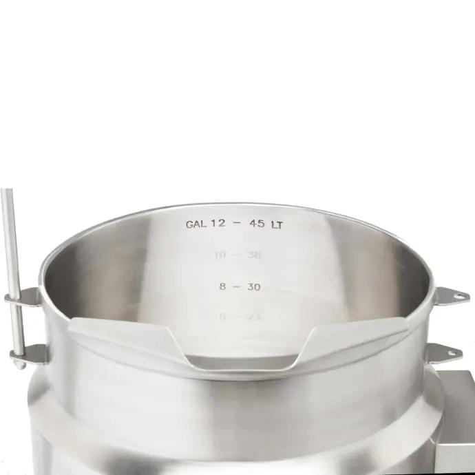 Vulcan K12ETT 12 Gallon Steam Kettle - Manual Tilt, 2/3 Jacket, 208V 3PH - view 5