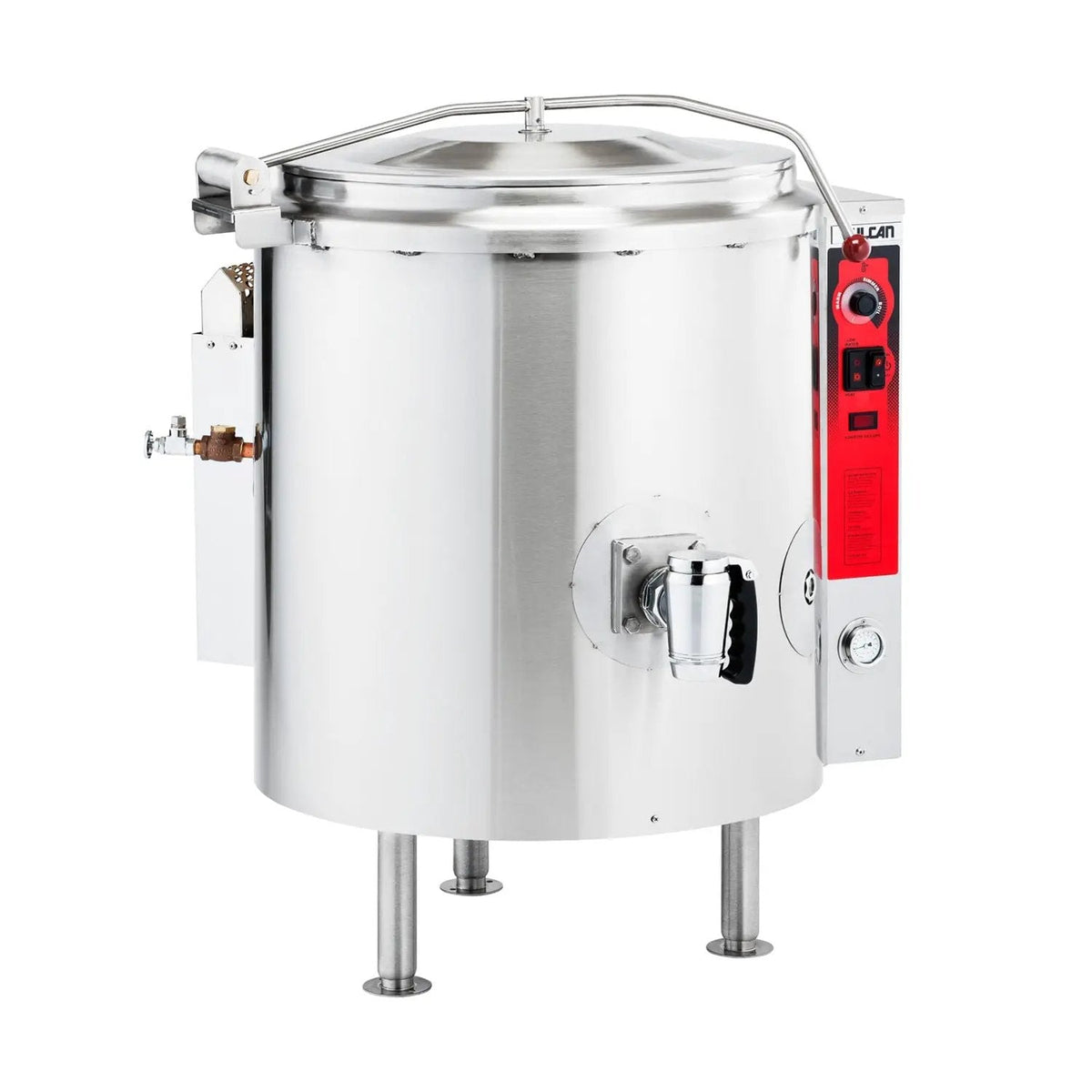Vulcan K20GLT 20 Gallon Steam Kettle - Manual Tilt, 2/3 Jacket, Liquid Propane