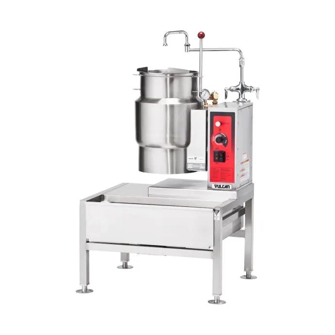 Vulcan K6ETT 6 Gallon Steam Kettle - Manual Tilt, 2/3 Jacket, 208V 3PH - view 5