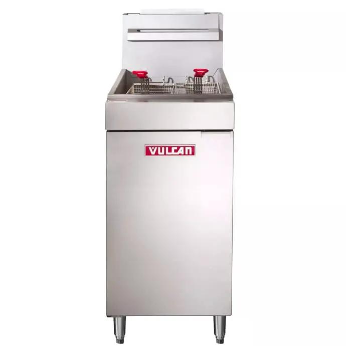 Vulcan LG300 Gas Fryer - 40 lb Vat, Floor Model, Liquid Propane - view 2