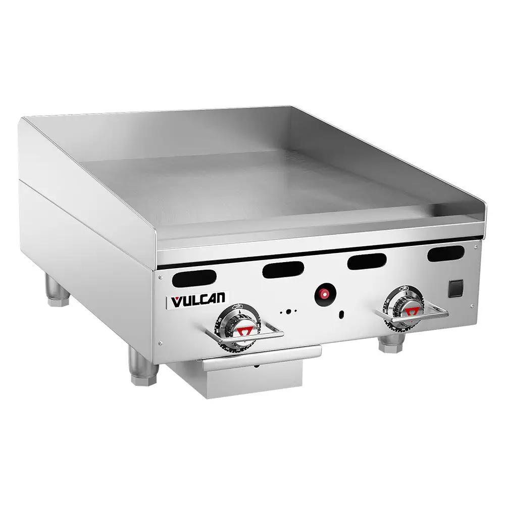 Vulcan MSA24 24" Gas Griddle with Thermostatic Controls - 1" Steel Plate, Liquid Propane