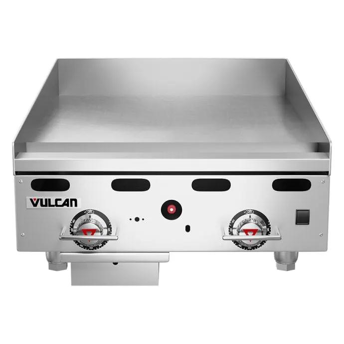Vulcan MSA24 24" Gas Griddle with Thermostatic Controls - 1" Steel Plate, Liquid Propane - view 2