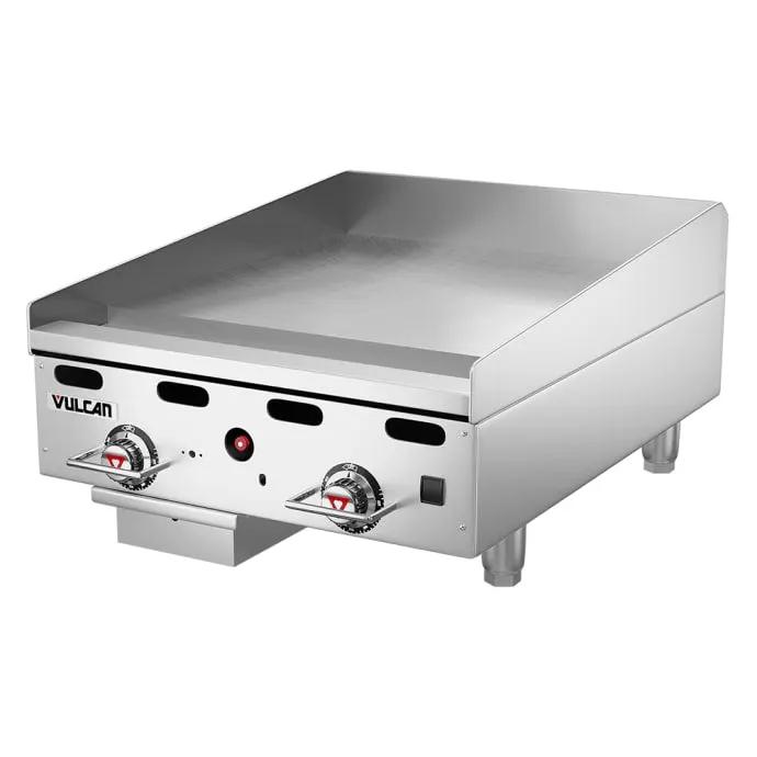 Vulcan MSA24 24" Gas Griddle with Thermostatic Controls - 1" Steel Plate, Natural Gas - view 3