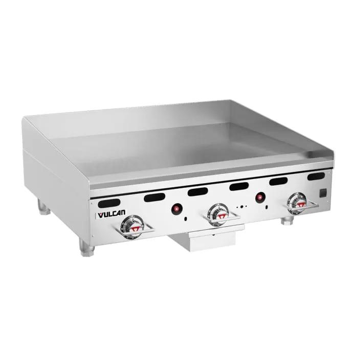 Vulcan MSA36-30 36" Gas Griddle with Thermostatic Controls - 1" Steel Plate, Natural Gas - view 2