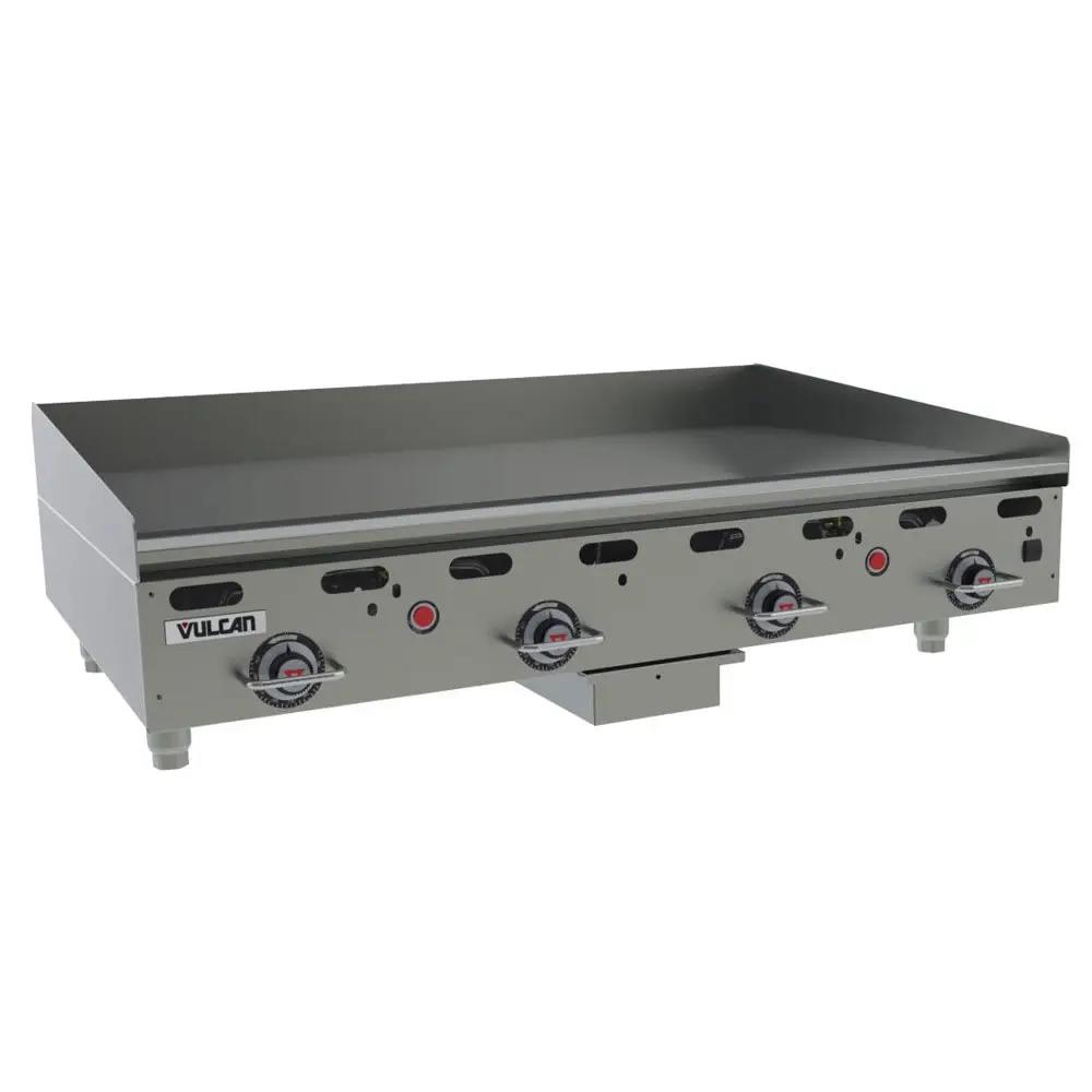Vulcan MSA48-30 48" Gas Griddle with Thermostatic Controls - 1" Steel Plate, Liquid Propane