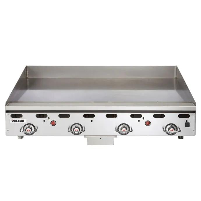 Vulcan MSA48-30 48" Gas Griddle with Thermostatic Controls - 1" Steel Plate, Liquid Propane - view 2