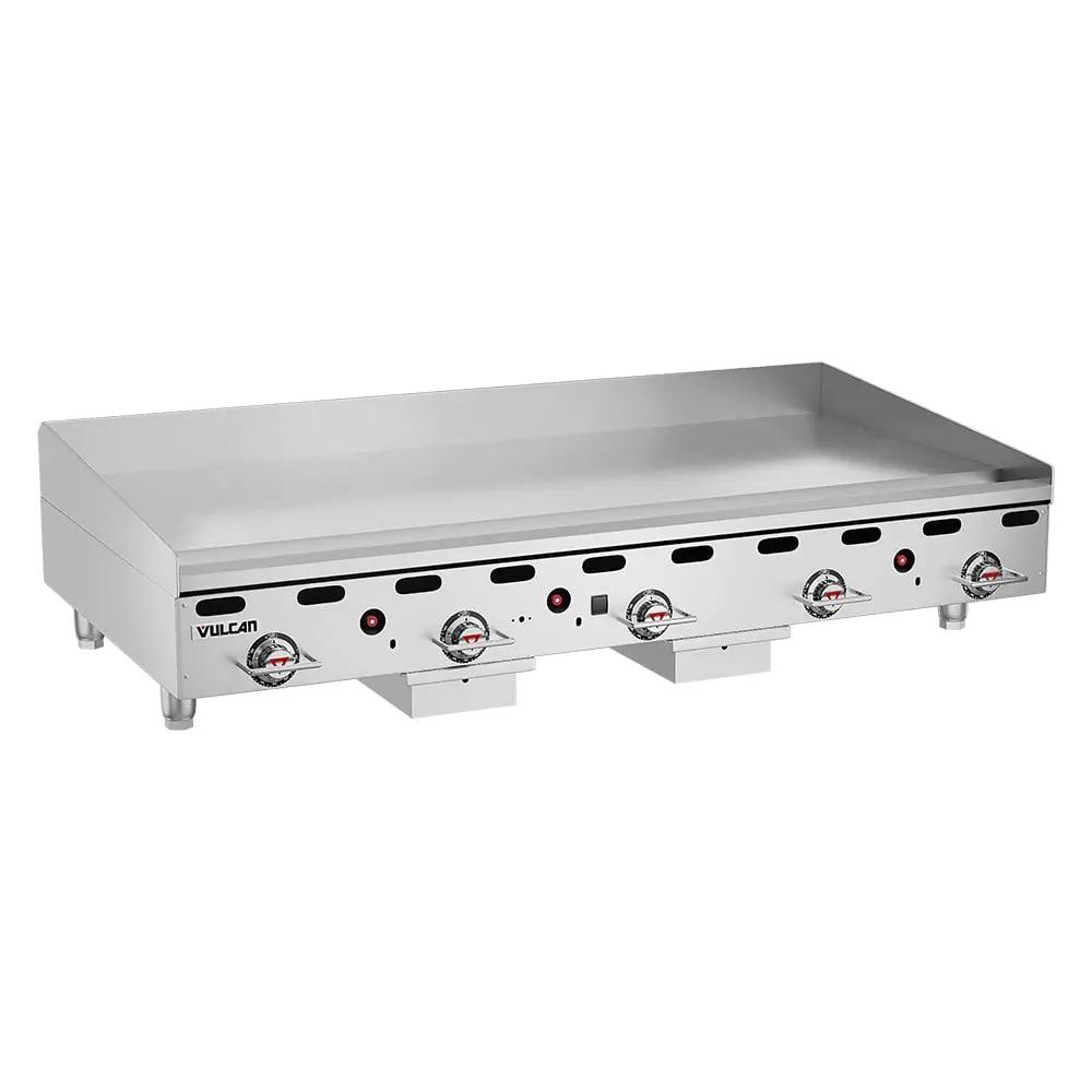 Vulcan MSA60 60" Gas Griddle with Thermostatic Controls - 1" Steel Plate, Natural Gas
