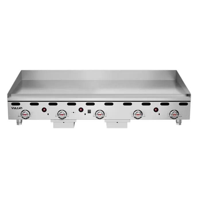 Vulcan MSA60 60" Gas Griddle with Thermostatic Controls - 1" Steel Plate, Natural Gas - view 2
