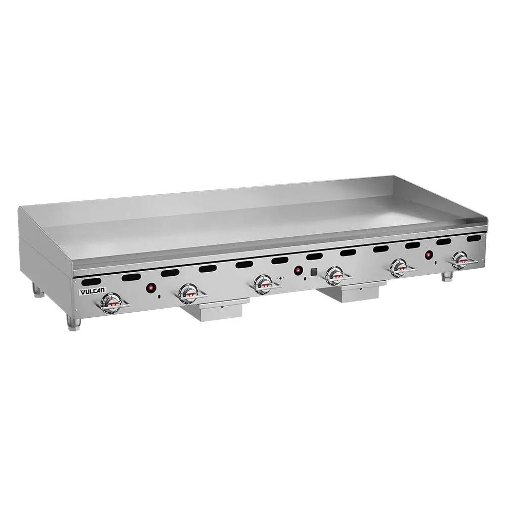 Vulcan MSA72 72" Gas Griddle with Thermostatic Controls - 1" Steel Plate, Liquid Propane