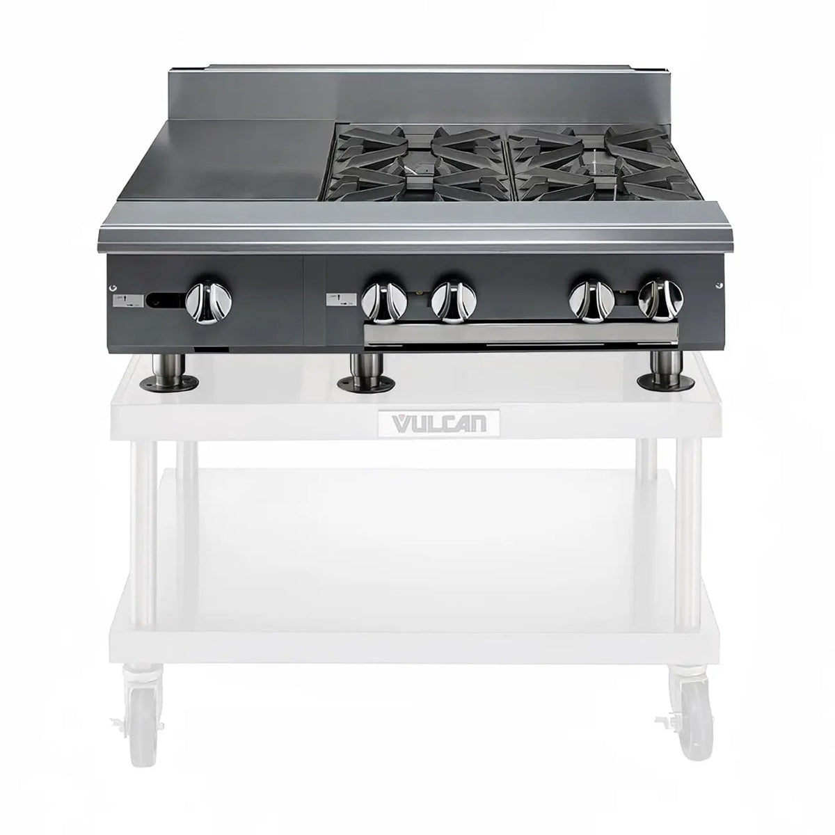 Vulcan V112HB 12" Gas Range with Hot Top & Storage Base, Liquid Propane