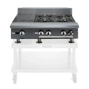 Vulcan V112HB 12" Gas Range with Hot Top & Storage Base, Natural Gas
