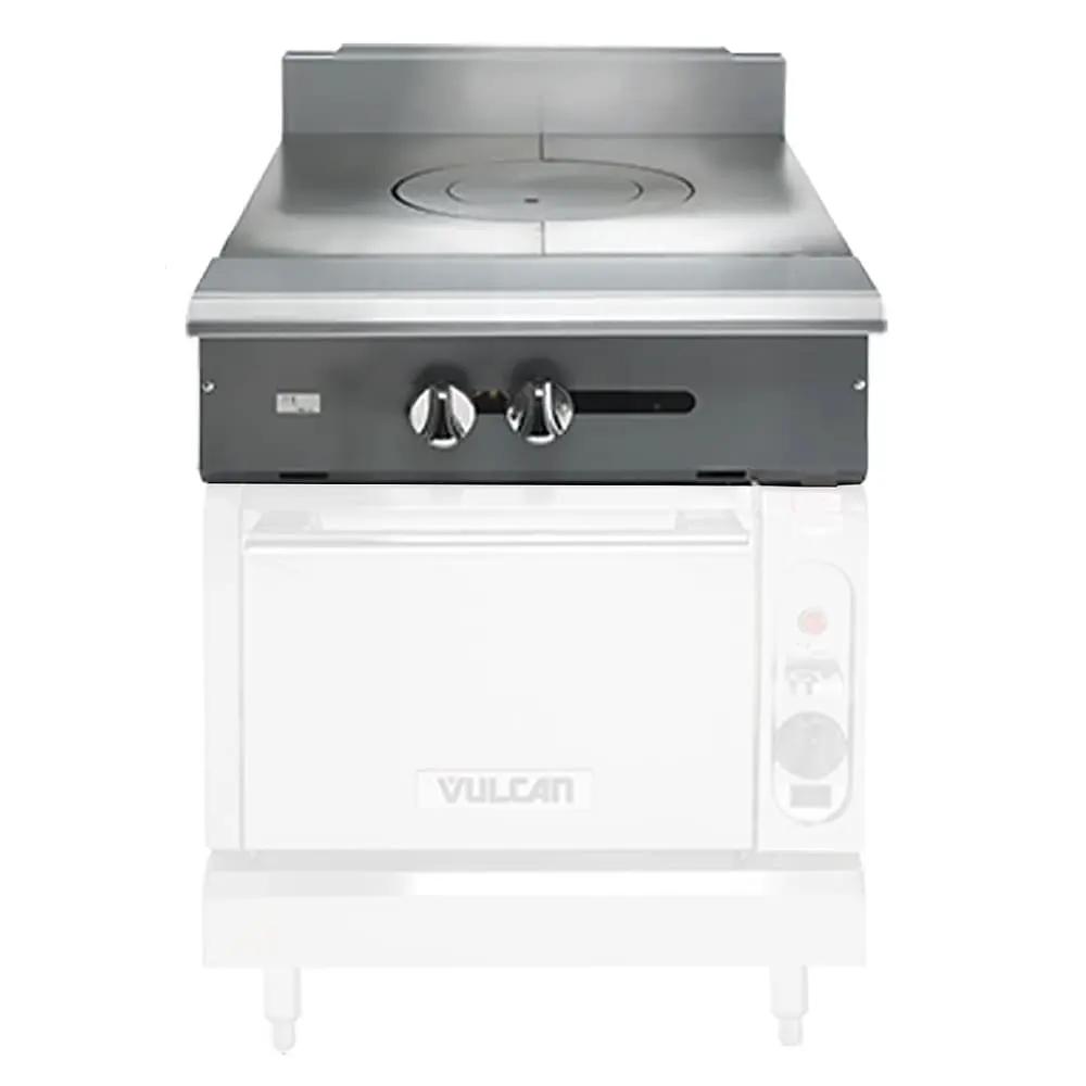 Vulcan V1FT18 18" Gas Range Top with French Top - Modular, Liquid Propane
