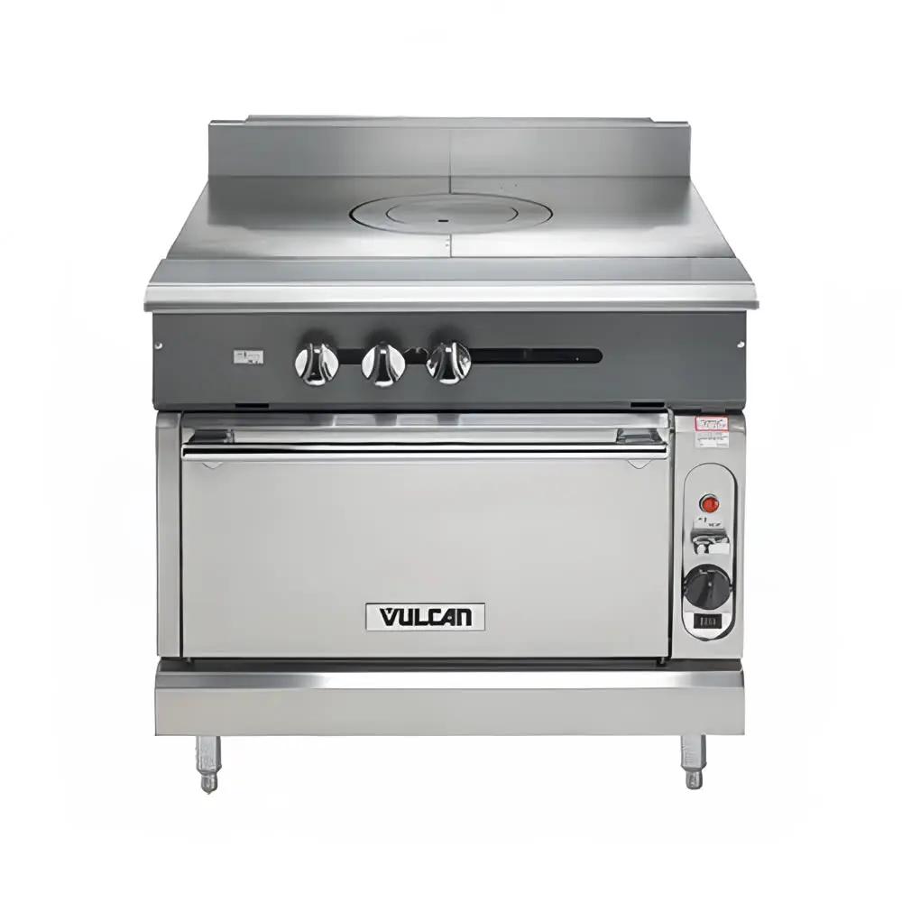 Vulcan V1FT36B 36" Gas Range with French Top & Storage Base, Liquid Propane