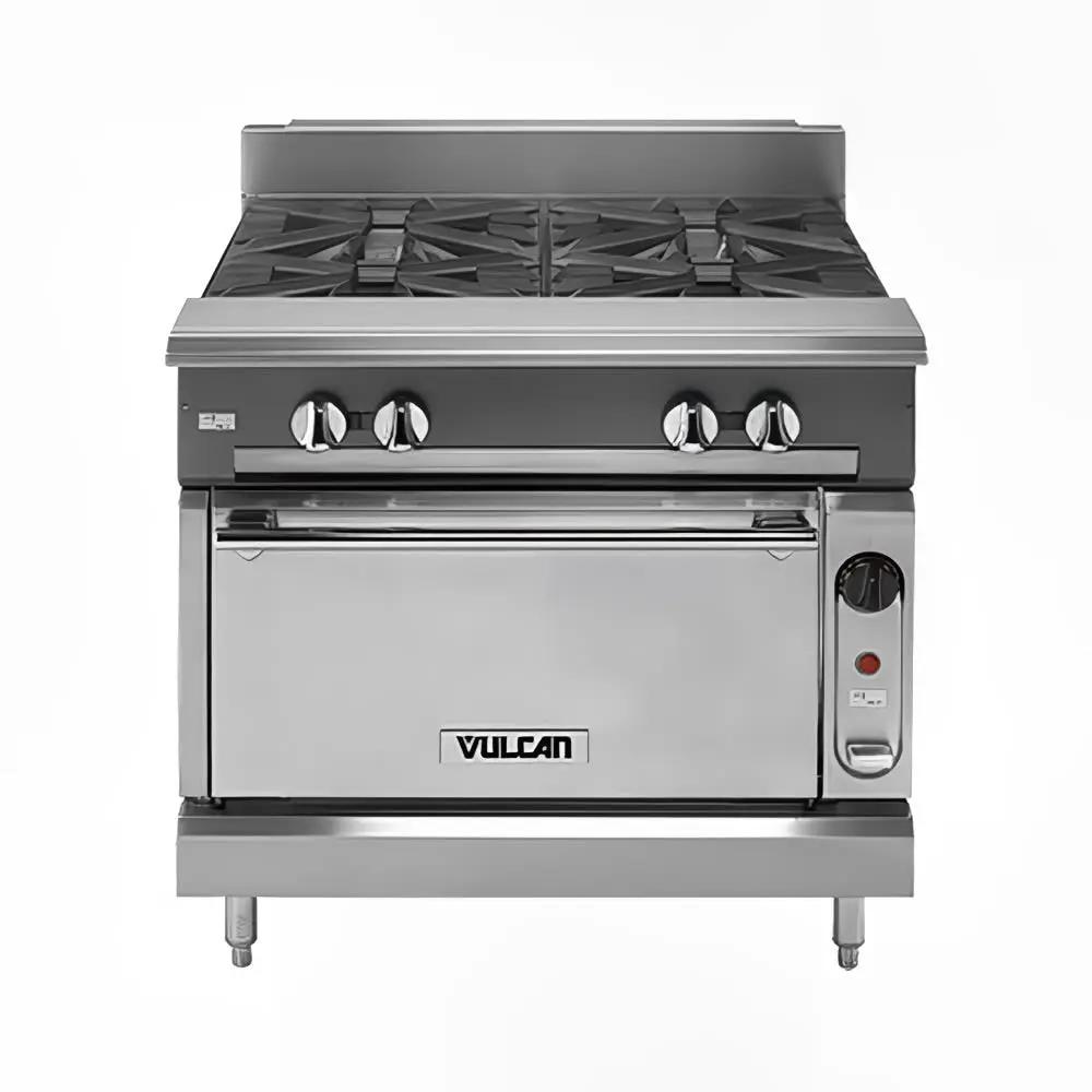 Vulcan V236HB 36" Gas Range with (2) Hot Tops & Storage Base, Liquid Propane