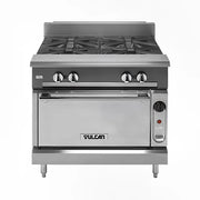 Vulcan V236HB 36" Gas Range with (2) Hot Tops & Storage Base, Natural Gas