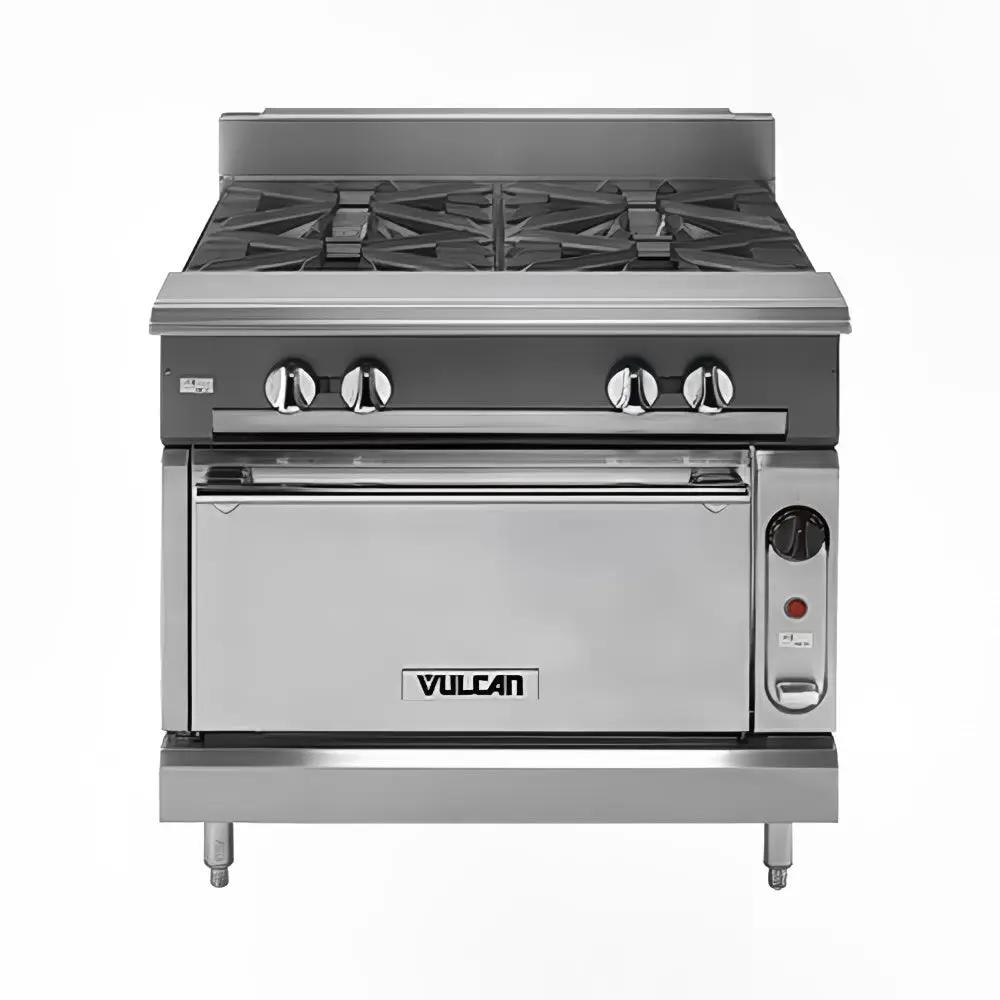 Vulcan V236HB 36" Gas Range with (2) Hot Tops & Storage Base, Natural Gas