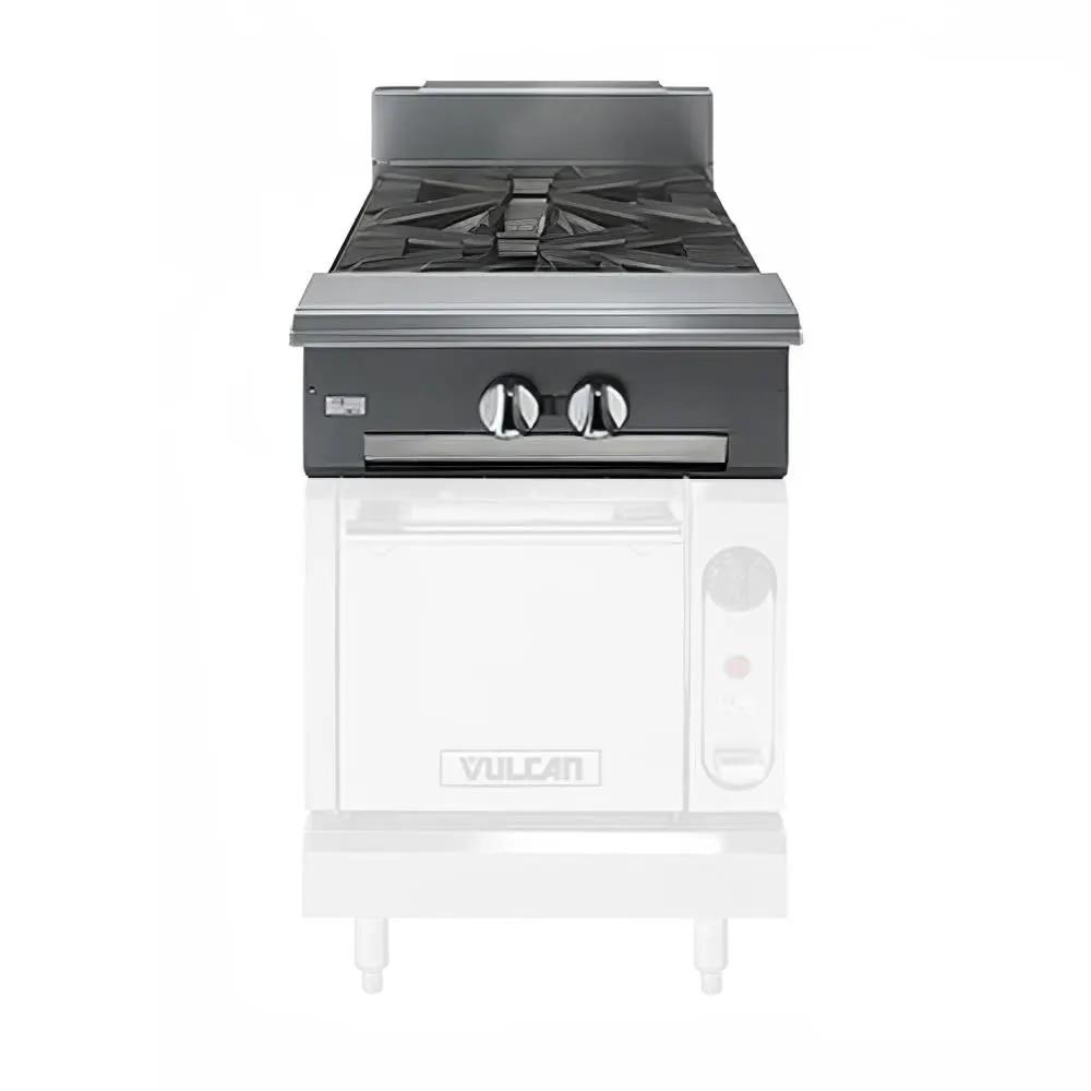 Vulcan V2B18 18" 2 Burner Gas Range Top - Modular, Natural Gas