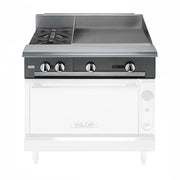 Vulcan V2BG4T 36" 2 Burner Gas Range Top with Griddle - Modular, Liquid Propane