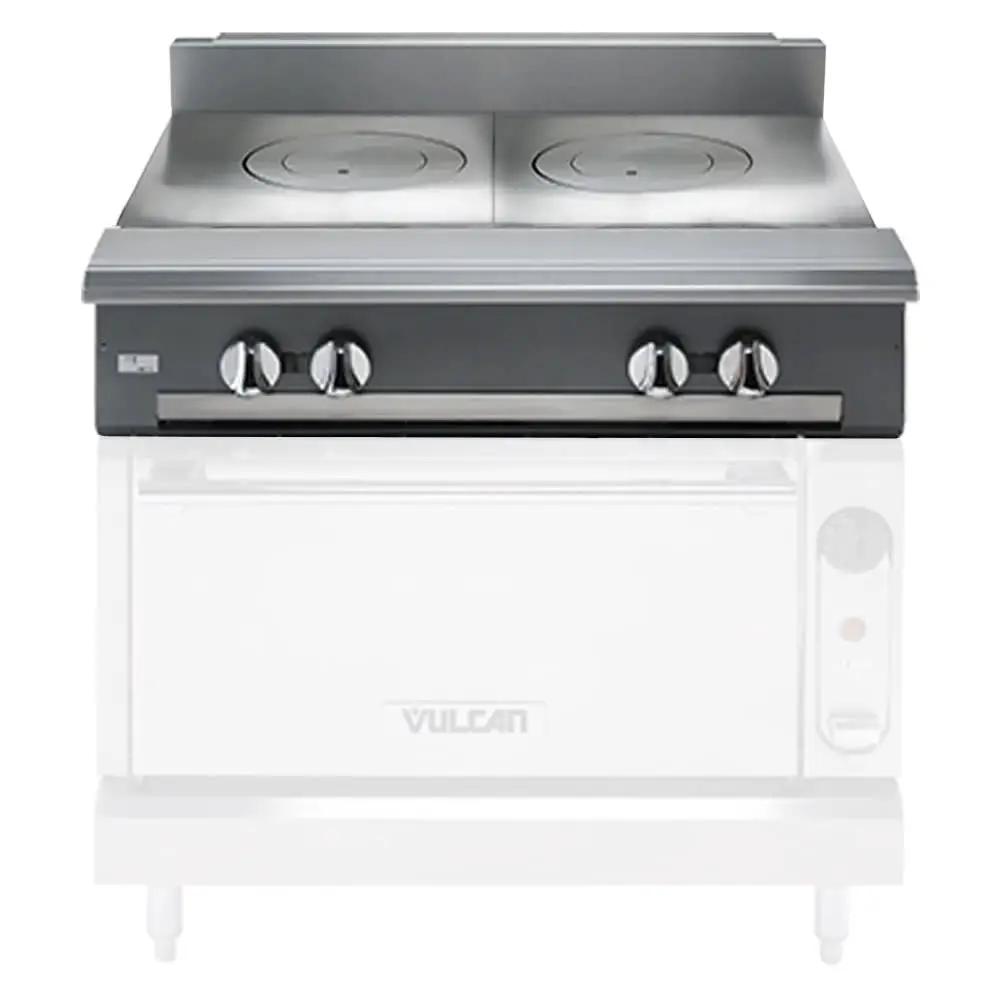 Vulcan V2FT36 36" Gas Range Top with (2) French Tops - Modular, Natural Gas