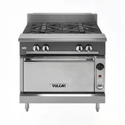 Vulcan V2FT36C 36" Gas Range with (2) French Tops & Convection Oven, Natural Gas