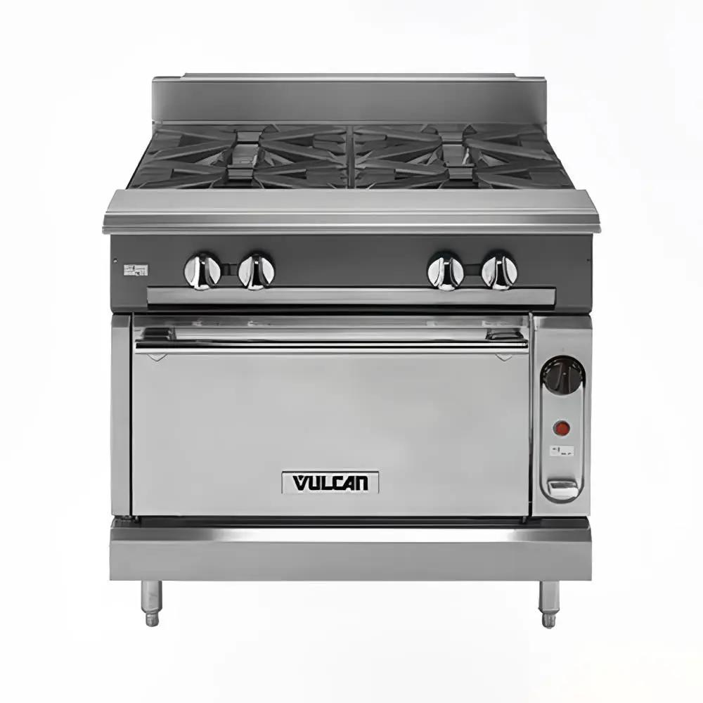 Vulcan V2FT36C 36" Gas Range with (2) French Tops & Convection Oven, Natural Gas