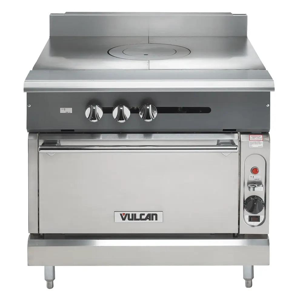 Vulcan V2P36B 36" Gas Range with (2) Planchas & Storage Base, Liquid Propane