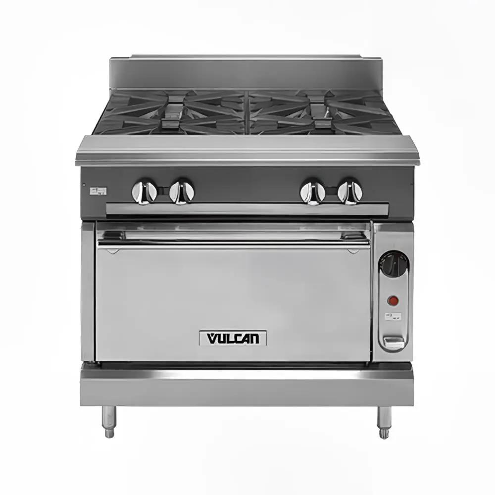 Vulcan V336HB 36" Gas Range with (3) Hot Tops & Storage Base, Liquid Propane