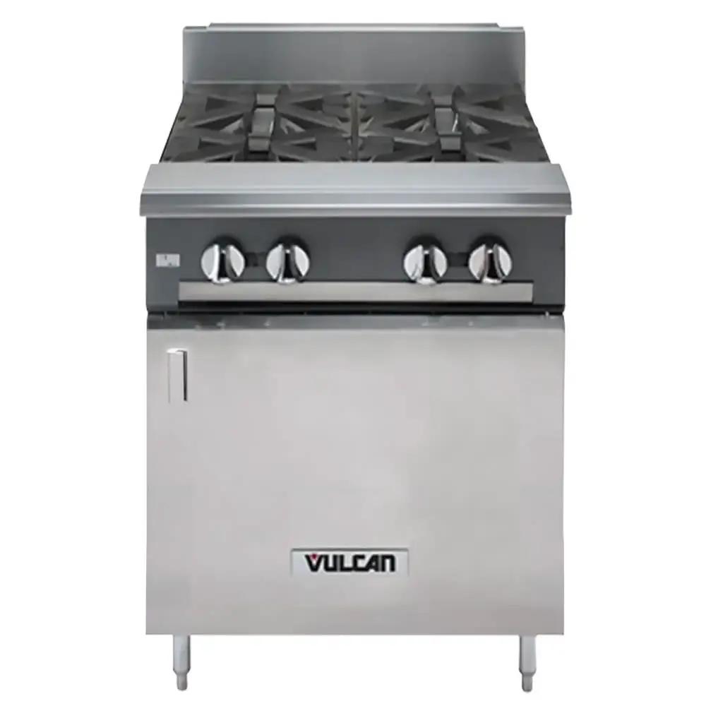 Vulcan V4B24B 24" 4 Burner Gas Range with Storage Base, Liquid Propane