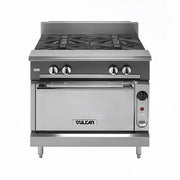 Vulcan V4B36B 36" 4 Burner Gas Range with Storage Base, Liquid Propane