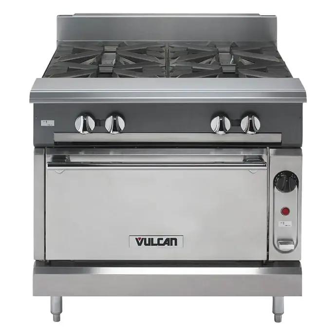 Vulcan V4B36S 36" 4 Burner Gas Range with Standard Oven, Natural Gas - view 2