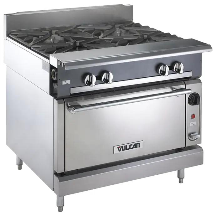 Vulcan V4B36S 36" 4 Burner Gas Range with Standard Oven, Natural Gas - view 3