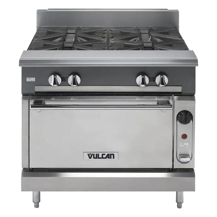 Vulcan V6B36S 36" 6 Burner Gas Range with Storage Base, Liquid Propane - view 2