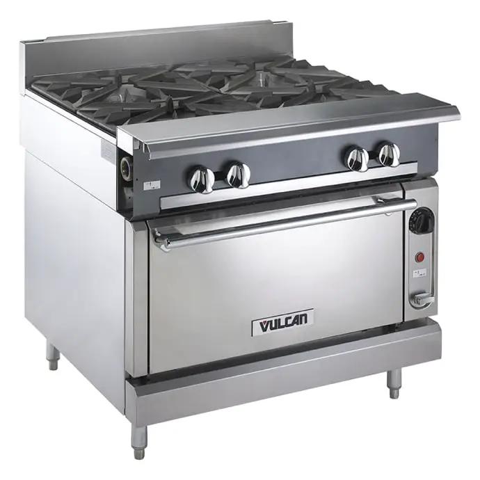 Vulcan V6B36S 36" 6 Burner Gas Range with Storage Base, Liquid Propane - view 3