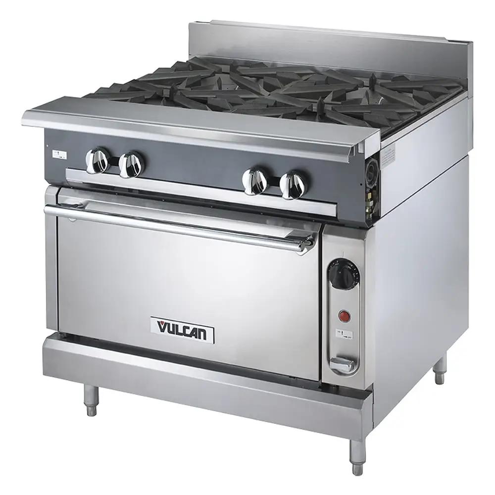 Vulcan V6B36S 36" 6 Burner Gas Range with Storage Base, Liquid Propane