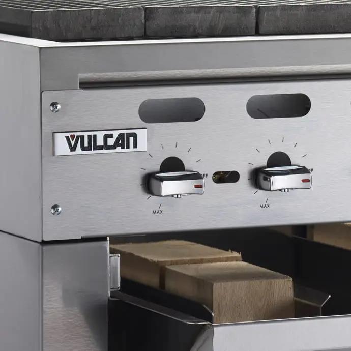 Vulcan VACB25 25 3/8" Radiant Charbroiler with Cast Iron Grates, Natural Gas - view 2