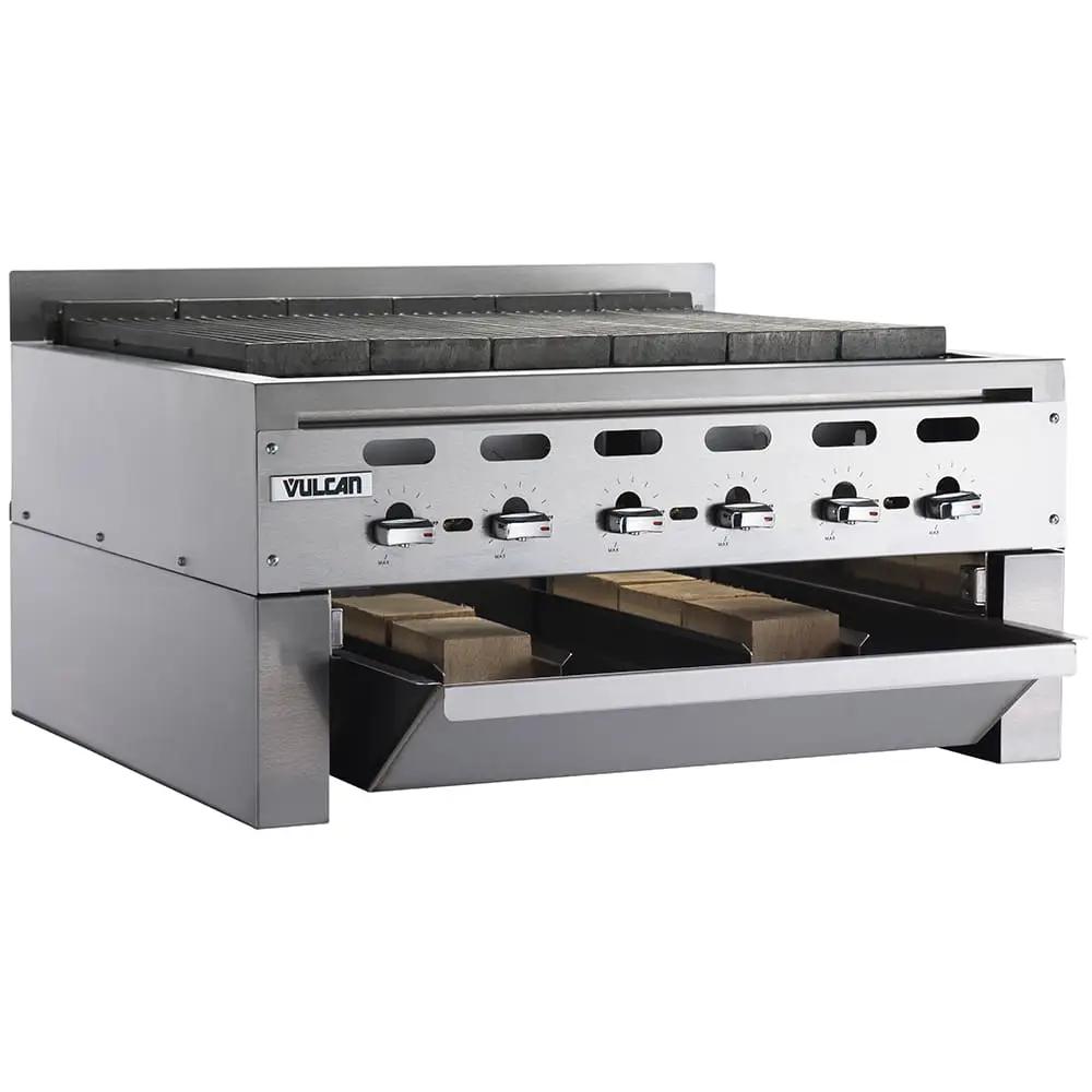 Vulcan VACB36 36" Radiant Charbroiler with Cast Iron Grates, Liquid Propane