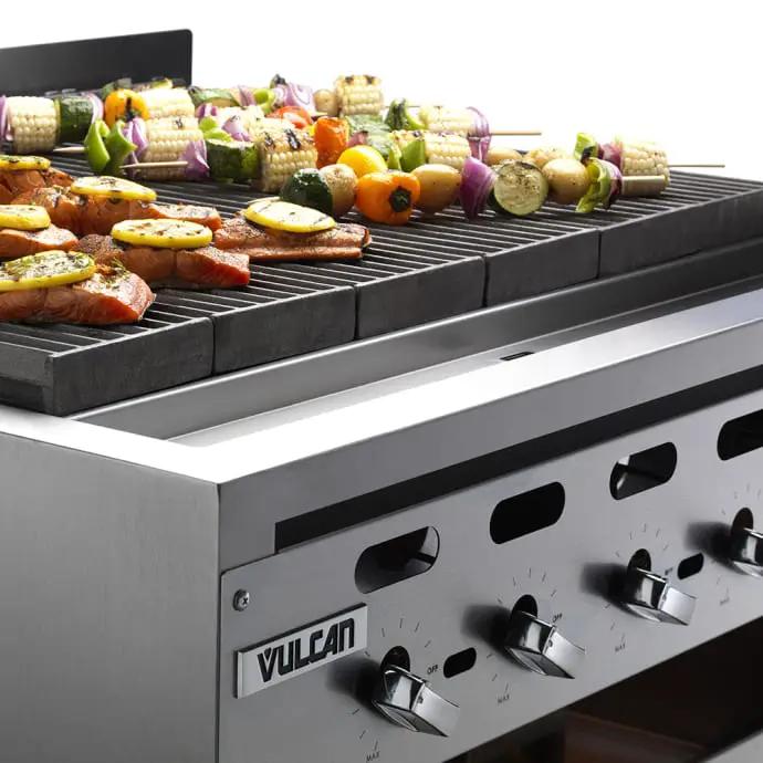 Vulcan VACB36 36" Radiant Charbroiler with Cast Iron Grates, Natural Gas - view 3