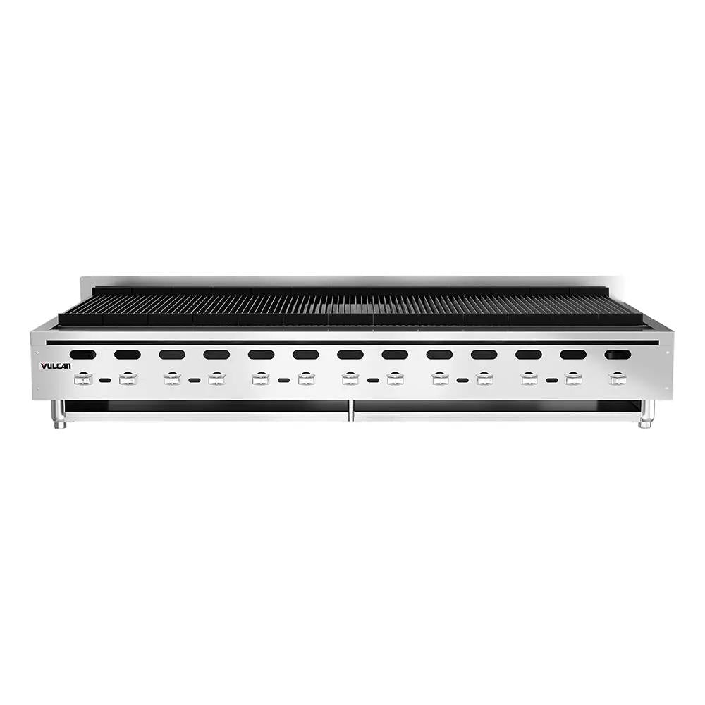Vulcan VACB72 72 1/2" Countertop Charbroiler with Cast Iron Burners, Natural Gas